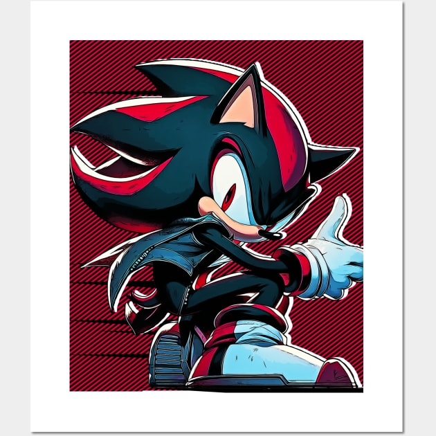 Shadow Hedgehog Wall Art by RifkyAP28